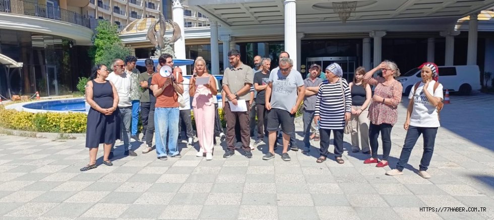Grand Termal Otel Çalışanlarının Maaş ve Tazminat Protestosu Sürüyor