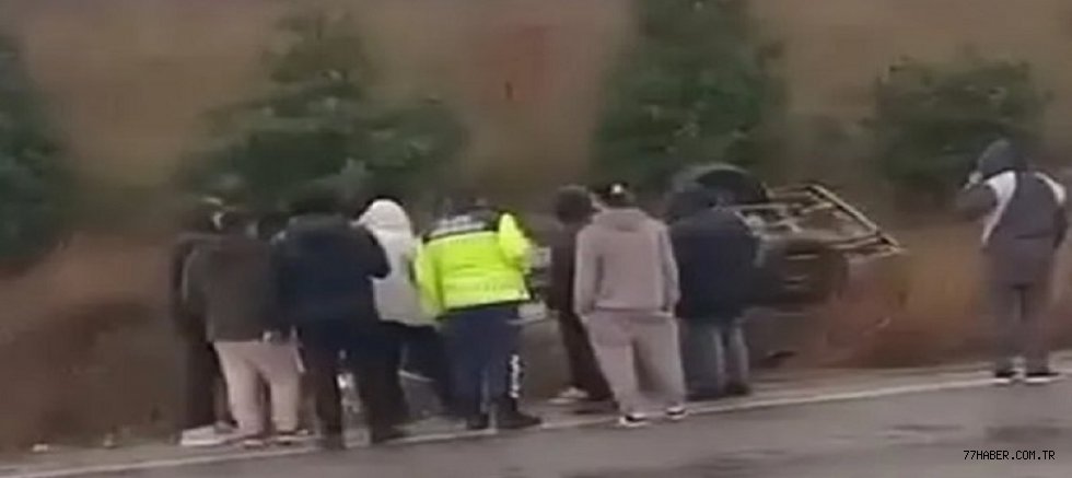 Koru'da Feci Kaza: Yağmurda Virajı Alamayan Otomobil Devrildi, 1 Yaralı