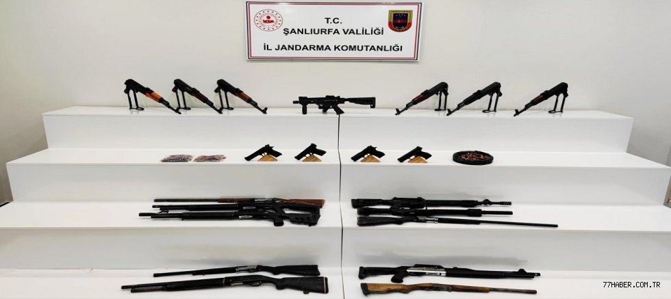 Şanlıurfa'daki Büyük Operasyon: 9 Adreste Silah ve Mühimmat Ele Geçirildi, 7 Gözaltı