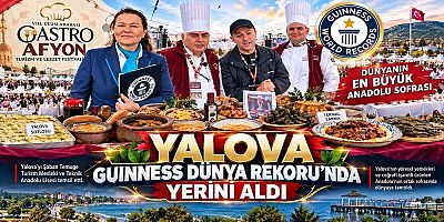 Yalova Lezzetleri Guinness Rekoru İçin Anadolu Sofrasında