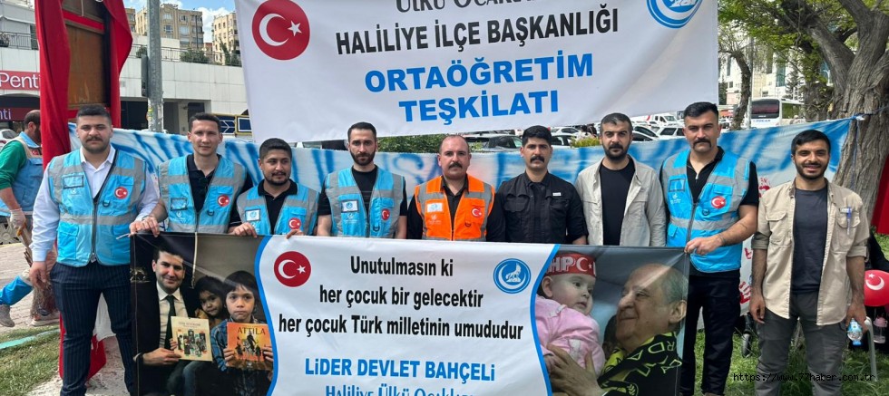 Ülkü Ocakları Haliliye İlçe Ortaöğretim Teşkilatı’ndan 23 Nisan’da Hem Hüzün Hem Neşe